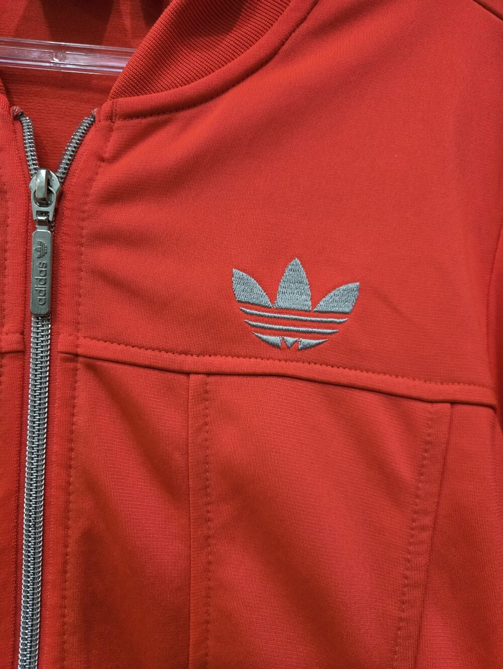 LIMITED EDITION!!! Fluorescent Orange Trefoil Adidas Jacket - Picture 6 of 11